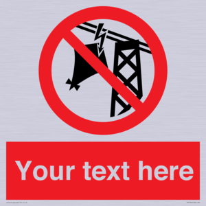 Custom prohibition do not fly kites near overhead electrical power lines